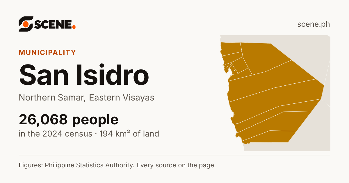 San Isidro, Northern Samar, municipality: 26,068 people in the 2024 census