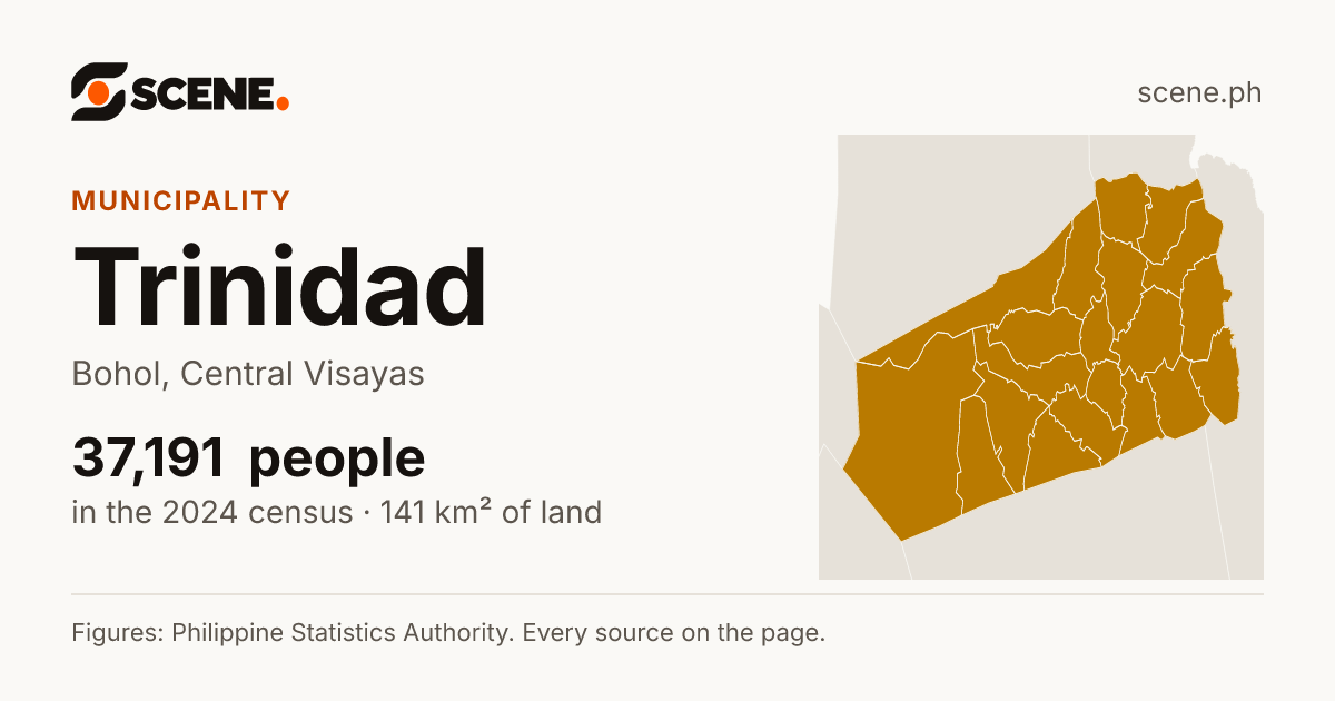 Trinidad, Bohol, municipality: 37,191 people in the 2024 census