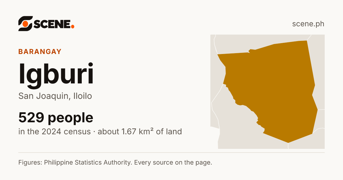 Igburi, San Joaquin, barangay: 529 people in the 2024 census