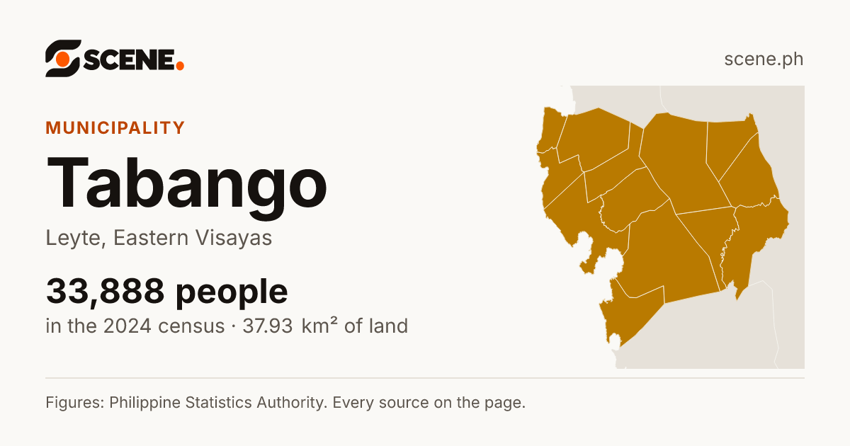 Tabango, Leyte, municipality: 33,888 people in the 2024 census