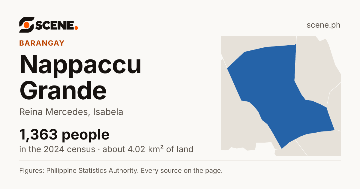 Nappaccu Grande, Reina Mercedes, barangay: 1,363 people in the 2024 census