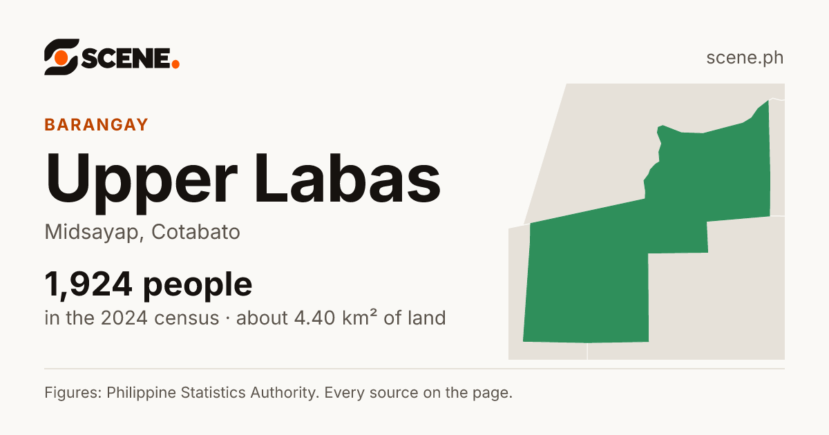 Upper Labas, Midsayap, barangay: 1,924 people in the 2024 census