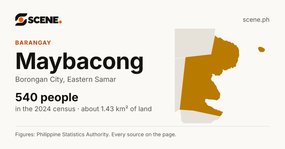 Maybacong, Borongan City, barangay: 540 people in the 2024 census