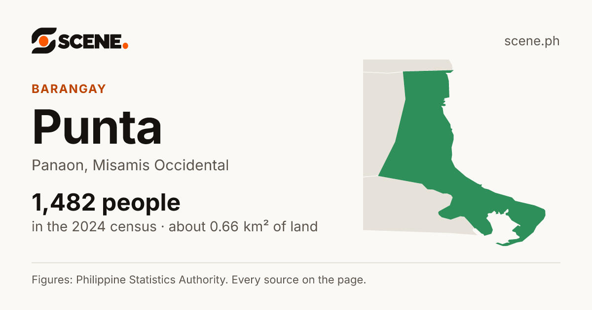 Punta, Panaon, barangay: 1,482 people in the 2024 census