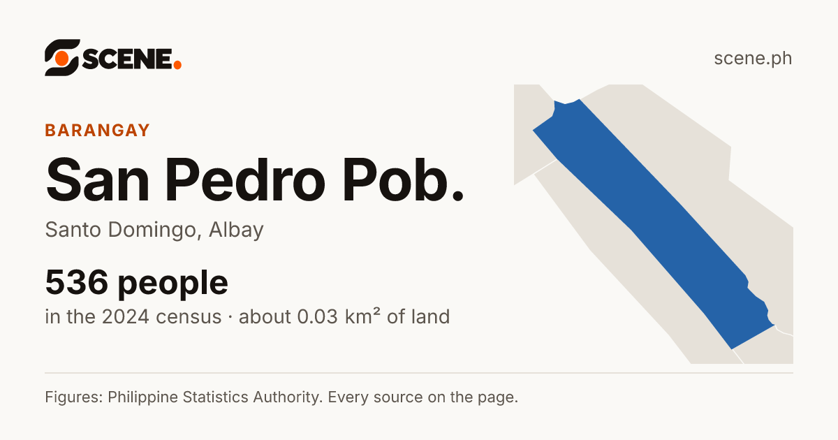 San Pedro Pob., Santo Domingo, barangay: 536 people in the 2024 census