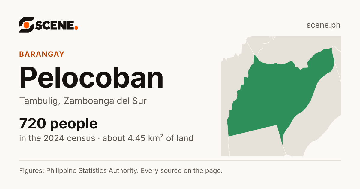Pelocoban, Tambulig, barangay: 720 people in the 2024 census