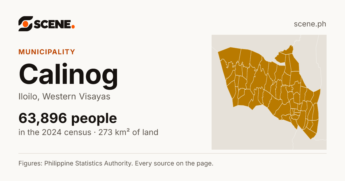 Calinog, Iloilo, municipality: 63,896 people in the 2024 census