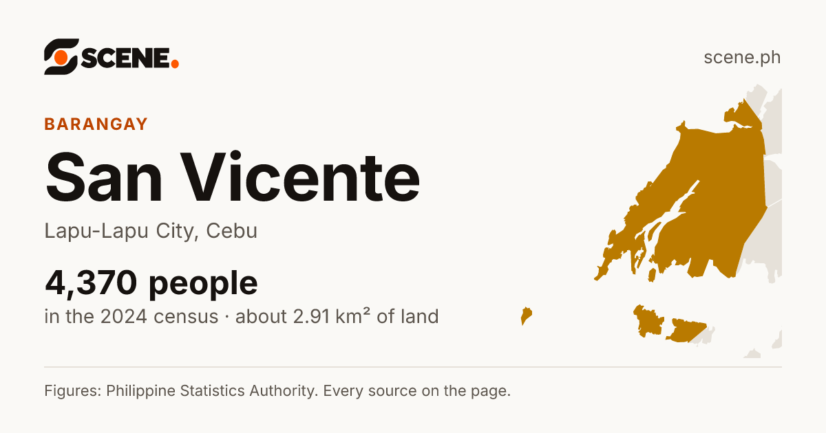 San Vicente, Lapu-Lapu City, barangay: 4,370 people in the 2024 census