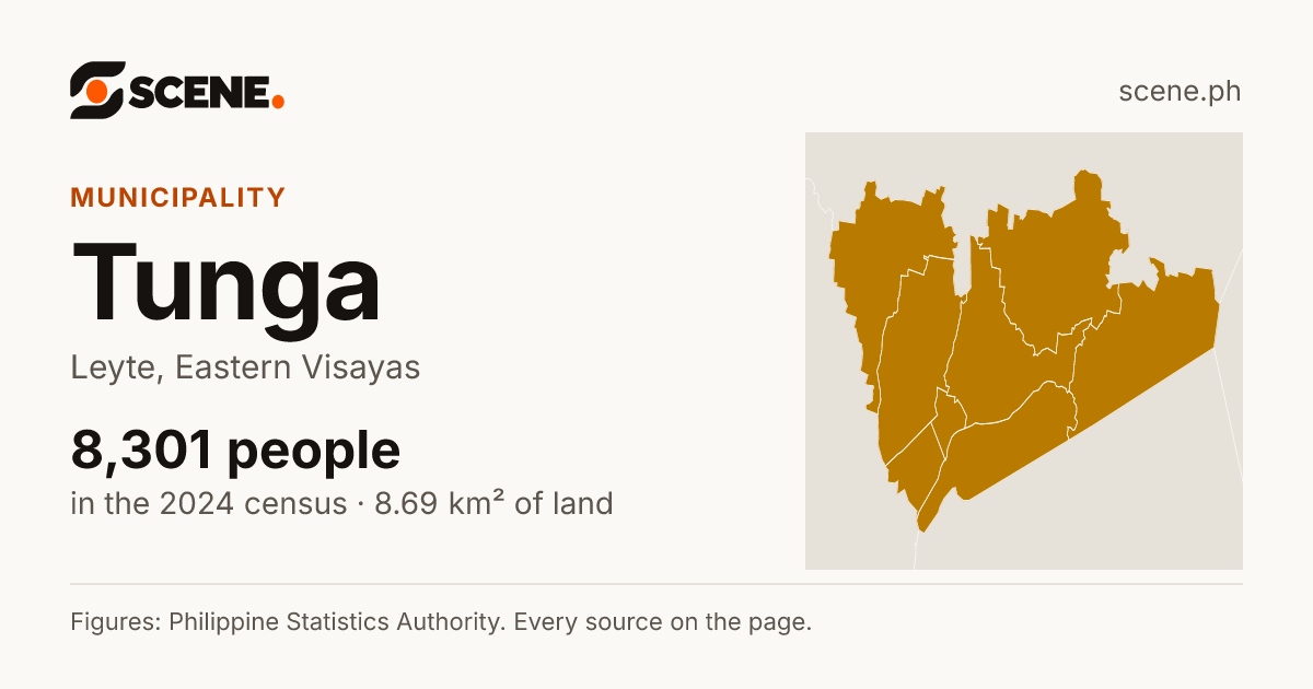 Tunga, Leyte, municipality: 8,301 people in the 2024 census