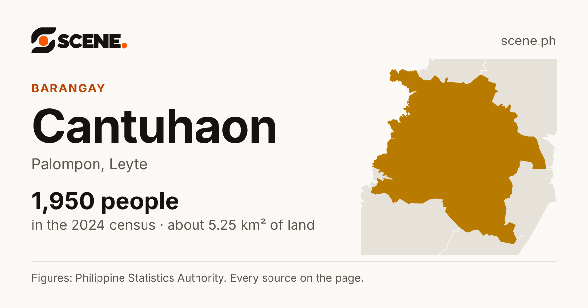 Cantuhaon, Palompon, barangay: 1,950 people in the 2024 census