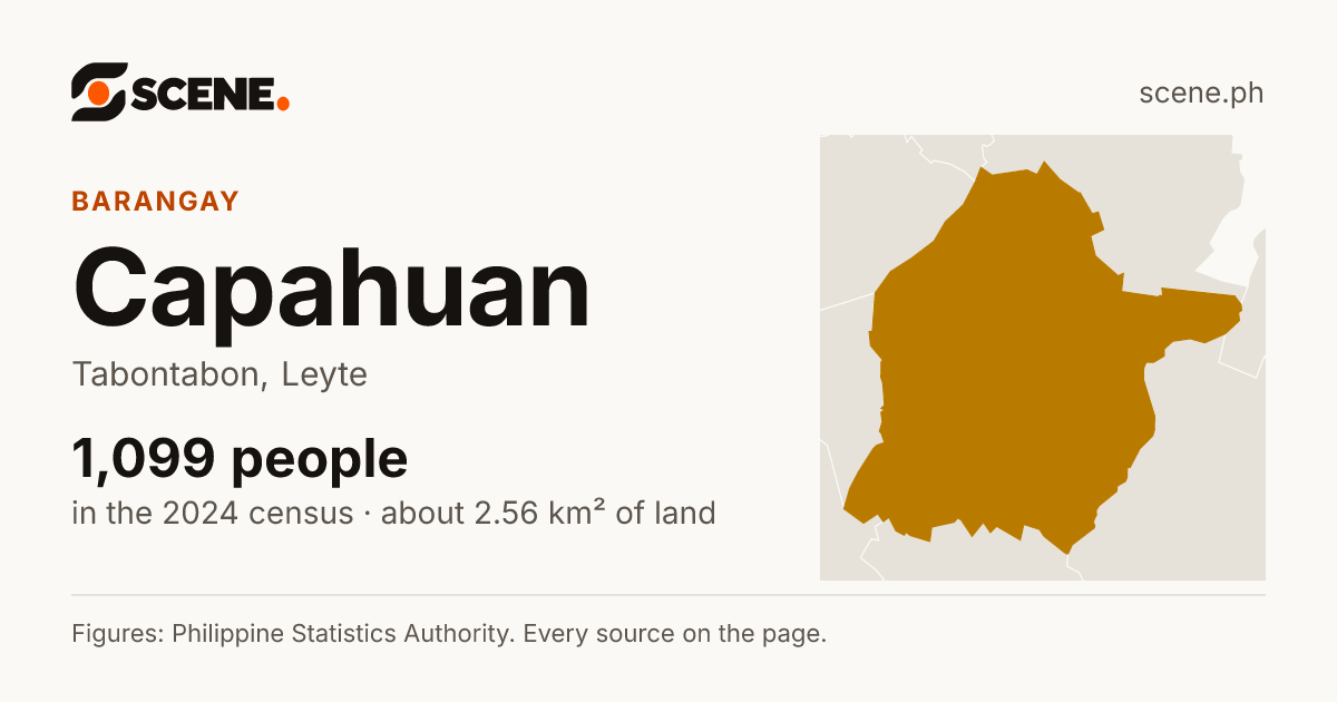 Capahuan, Tabontabon, barangay: 1,099 people in the 2024 census