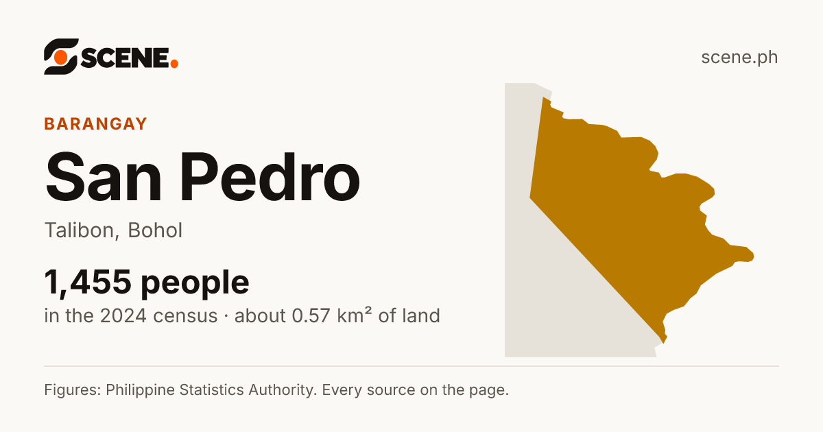 San Pedro, Talibon, barangay: 1,455 people in the 2024 census