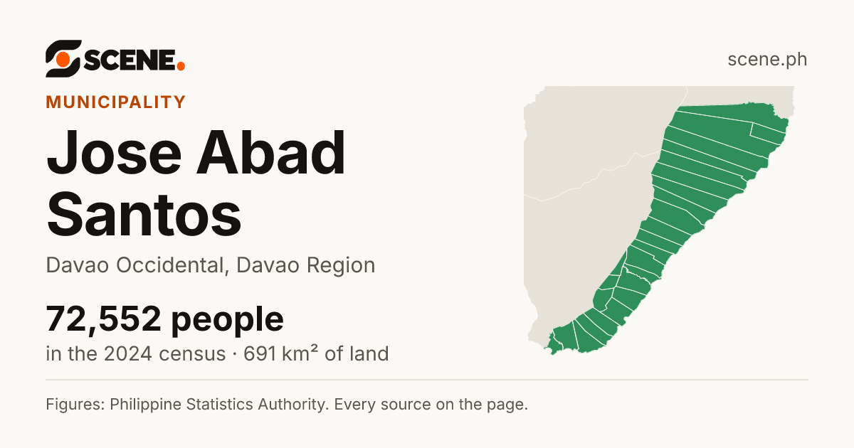 Jose Abad Santos, Davao Occidental, municipality: 72,552 people in the 2024 census