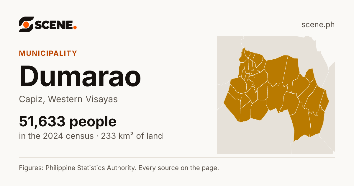 Dumarao, Capiz, municipality: 51,633 people in the 2024 census