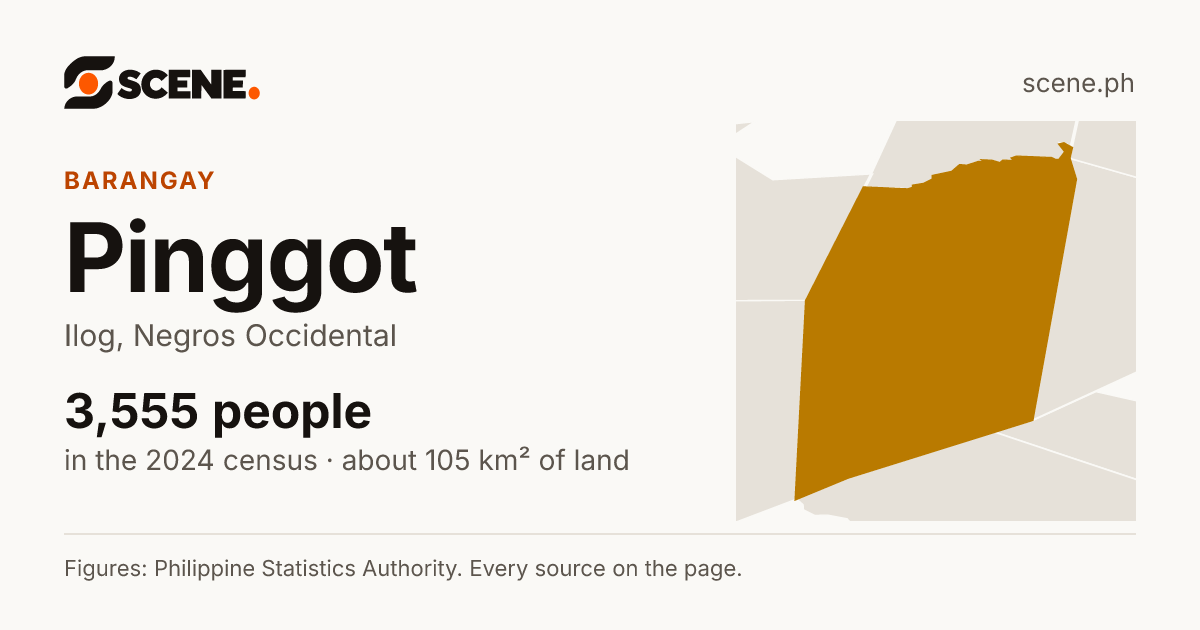 Pinggot, Ilog, barangay: 3,555 people in the 2024 census