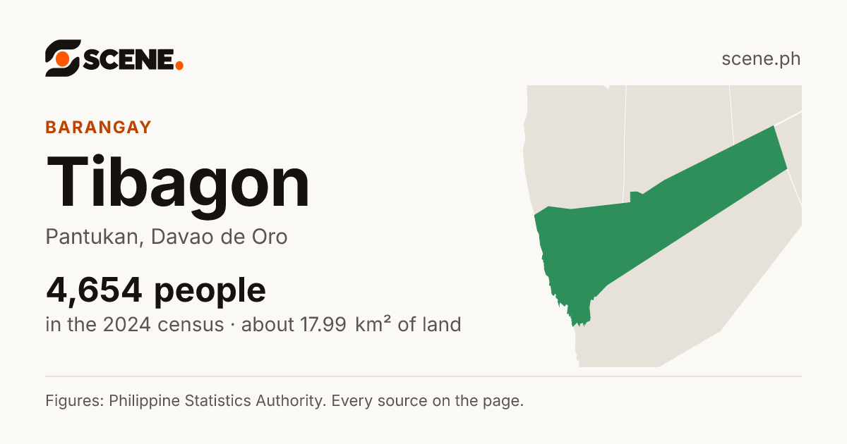 Tibagon, Pantukan, barangay: 4,654 people in the 2024 census