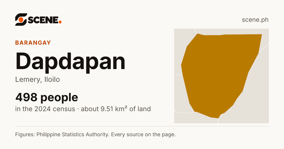Dapdapan, Lemery, barangay: 498 people in the 2024 census