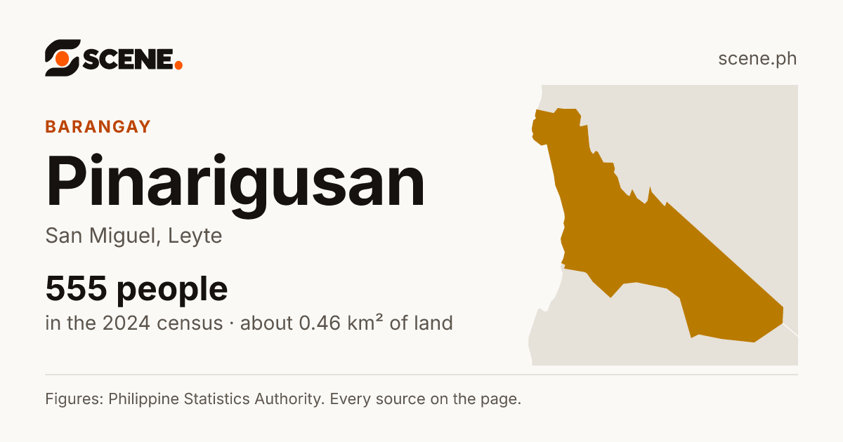 Pinarigusan, San Miguel, barangay: 555 people in the 2024 census