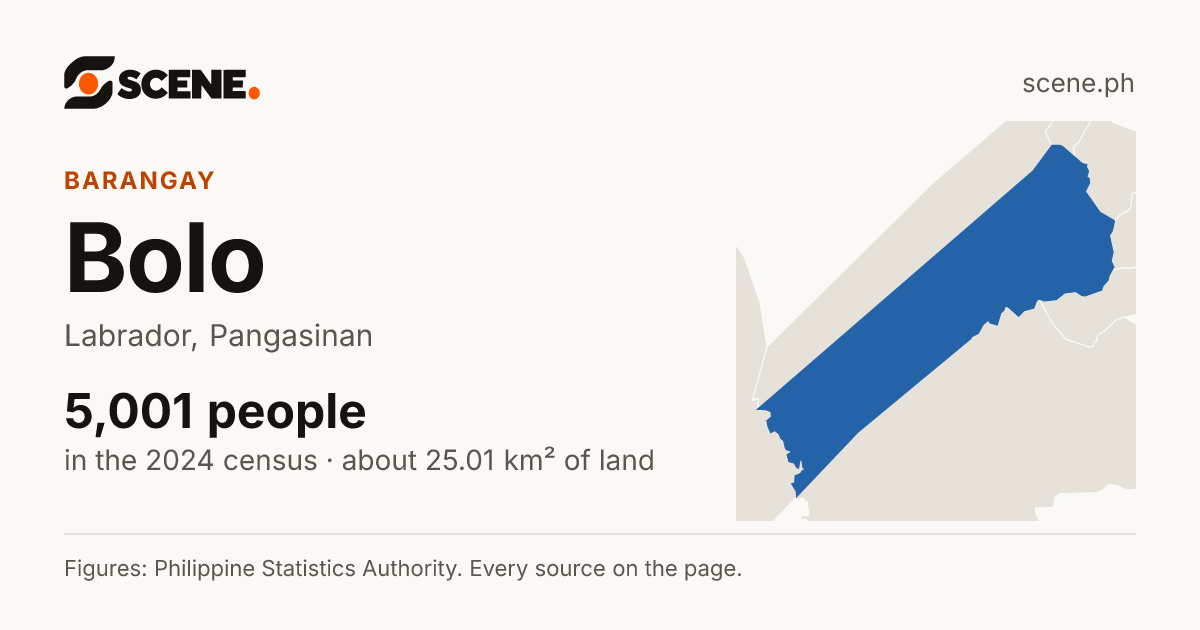 Bolo, Labrador, barangay: 5,001 people in the 2024 census