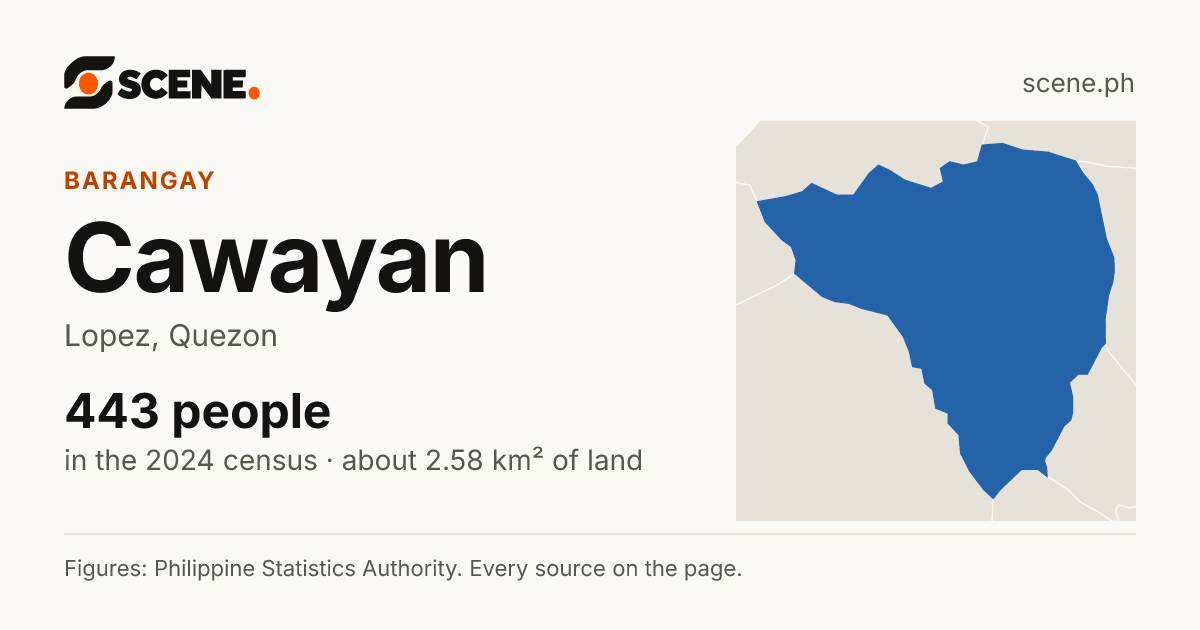 Cawayan, Lopez, barangay: 443 people in the 2024 census