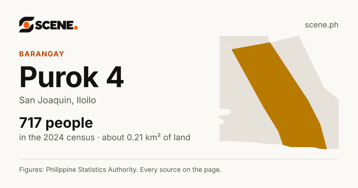 Purok 4, San Joaquin, barangay: 717 people in the 2024 census