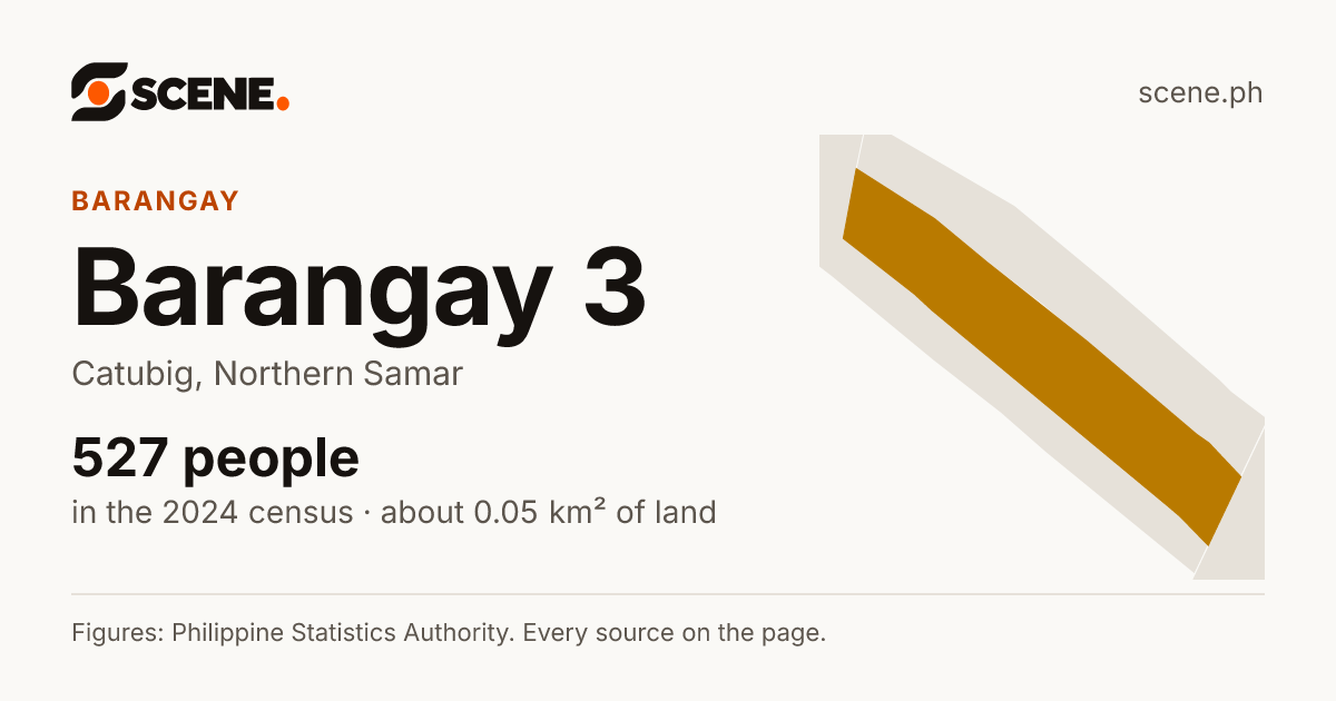 Barangay 3, Catubig, barangay: 527 people in the 2024 census