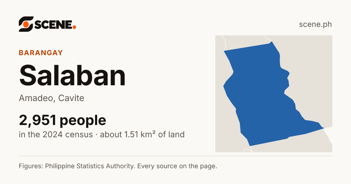 Salaban, Amadeo, barangay: 2,951 people in the 2024 census
