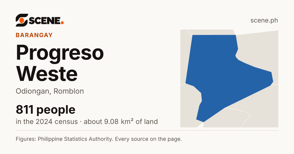 Progreso Weste, Odiongan, barangay: 811 people in the 2024 census