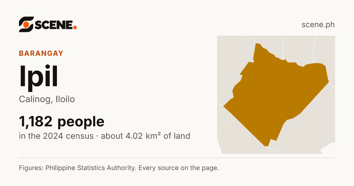 Ipil, Calinog, barangay: 1,182 people in the 2024 census
