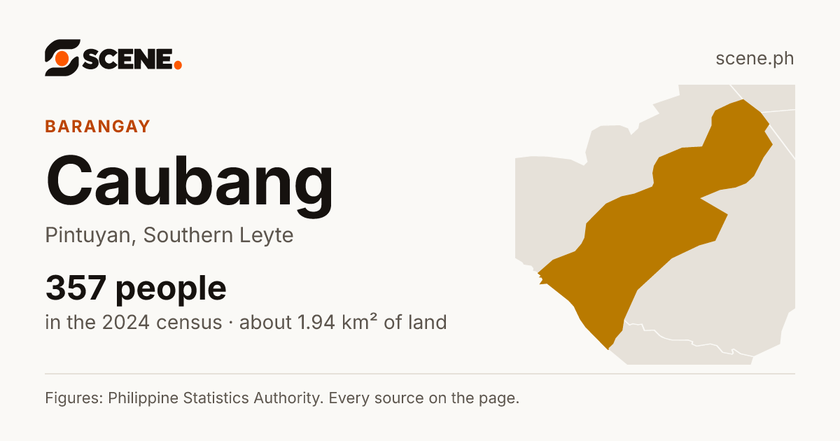 Caubang, Pintuyan, barangay: 357 people in the 2024 census