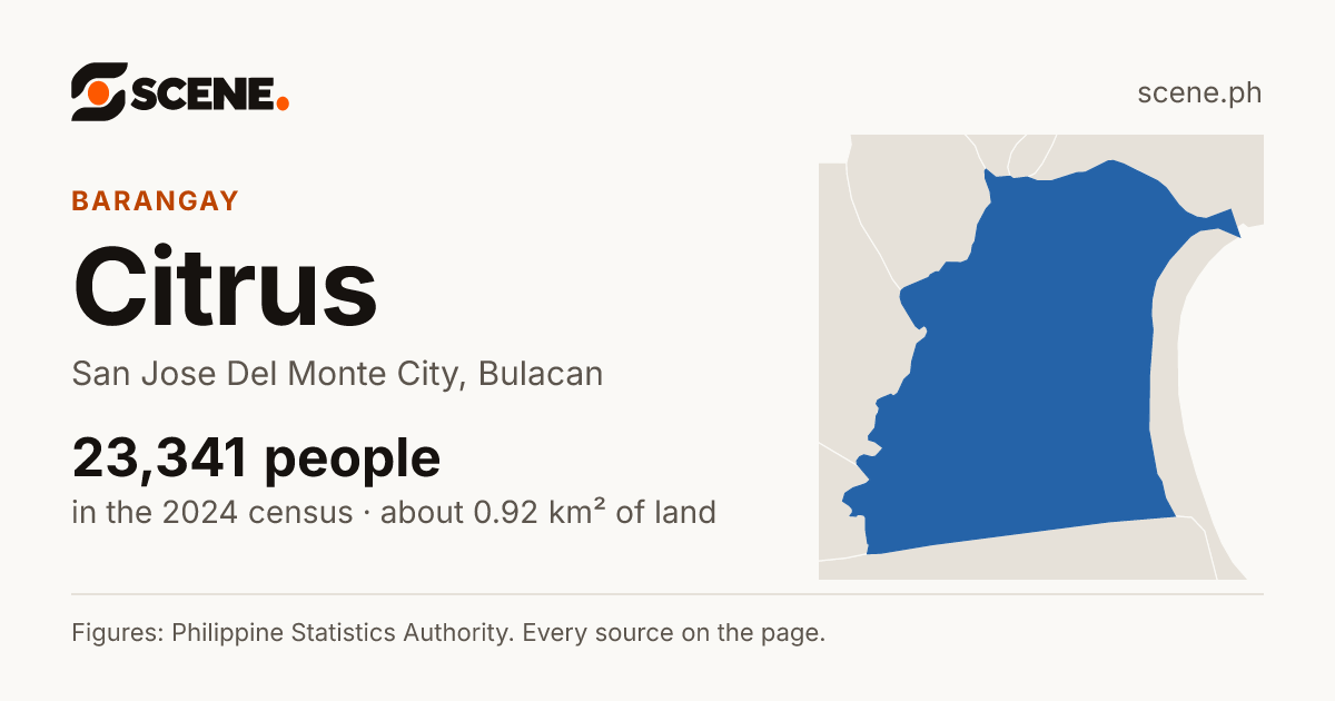 Citrus, San Jose Del Monte City, barangay: 23,341 people in the 2024 census