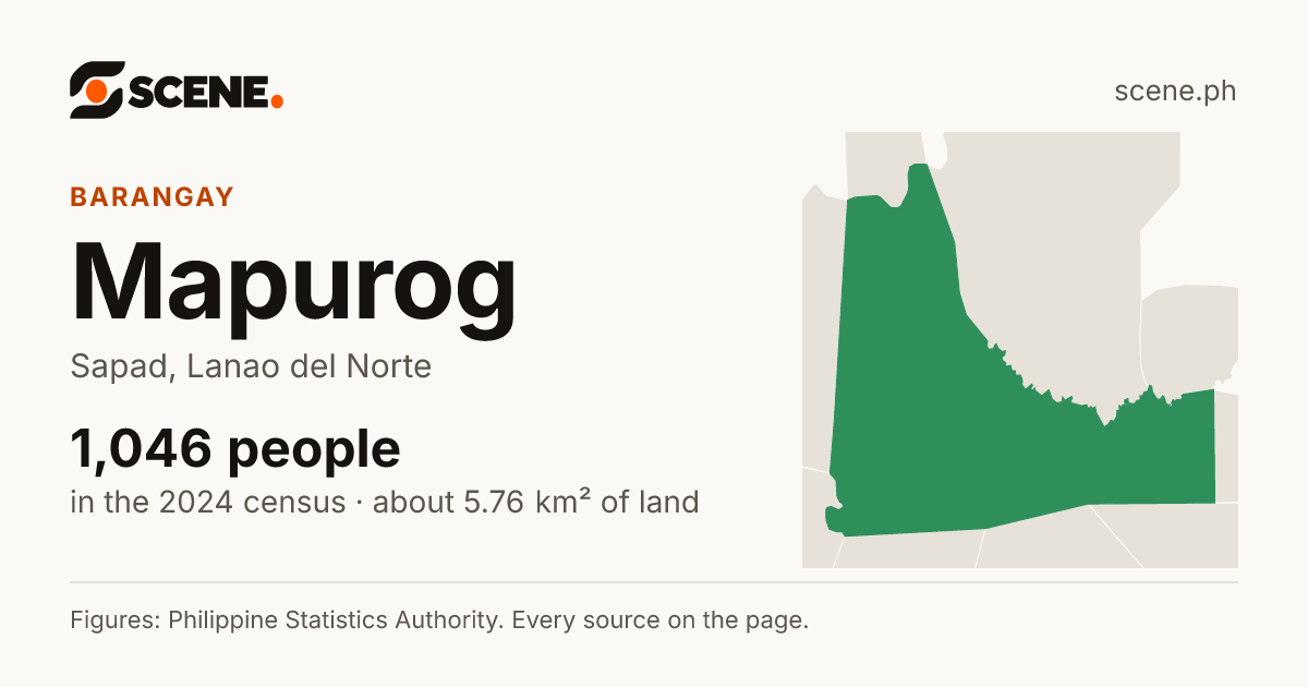 Mapurog, Sapad, barangay: 1,046 people in the 2024 census
