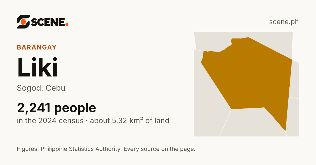 Liki, Sogod, barangay: 2,241 people in the 2024 census