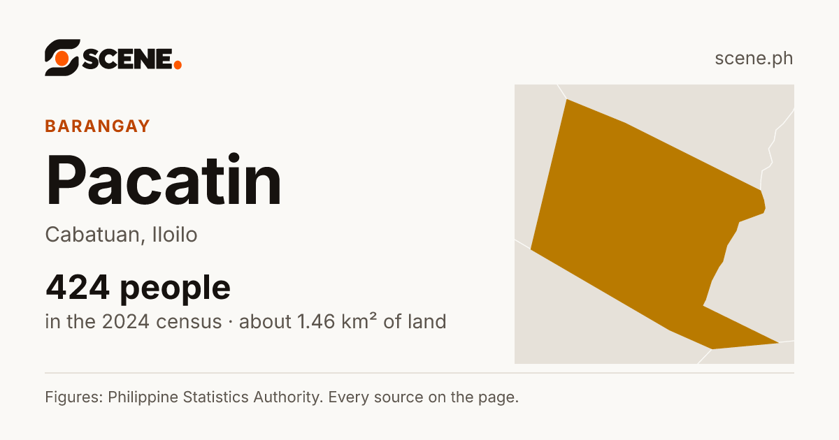 Pacatin, Cabatuan, barangay: 424 people in the 2024 census