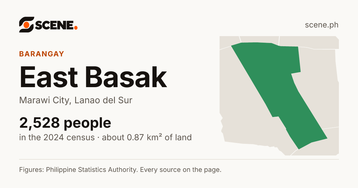 East Basak, Marawi City, barangay: 2,528 people in the 2024 census