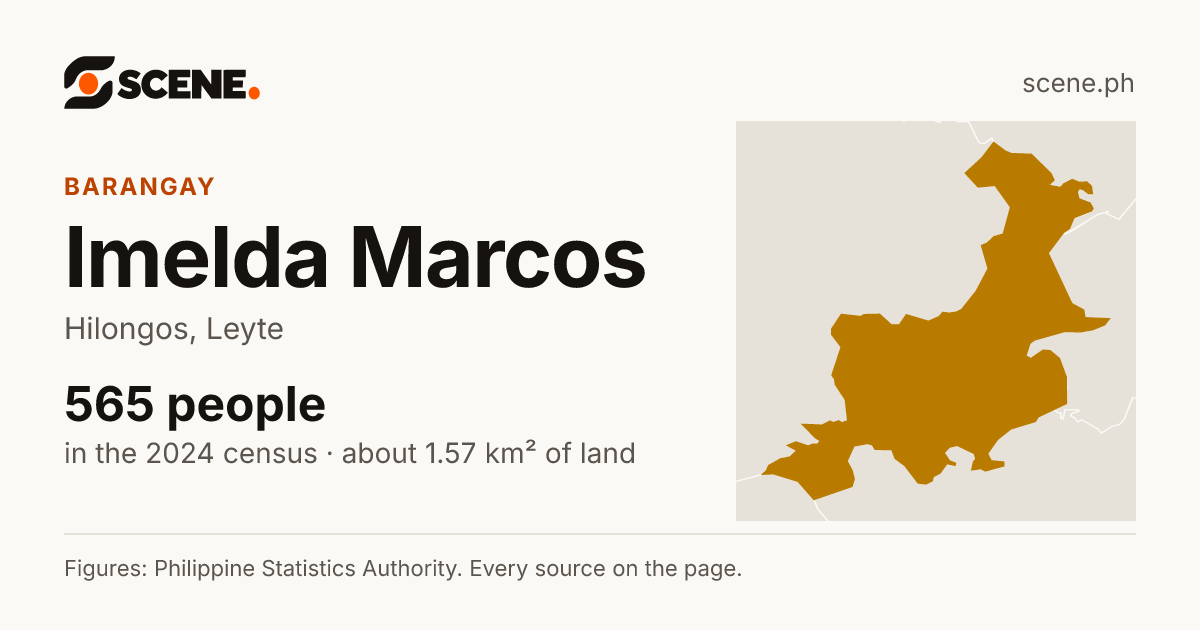 Imelda Marcos, Hilongos, barangay: 565 people in the 2024 census
