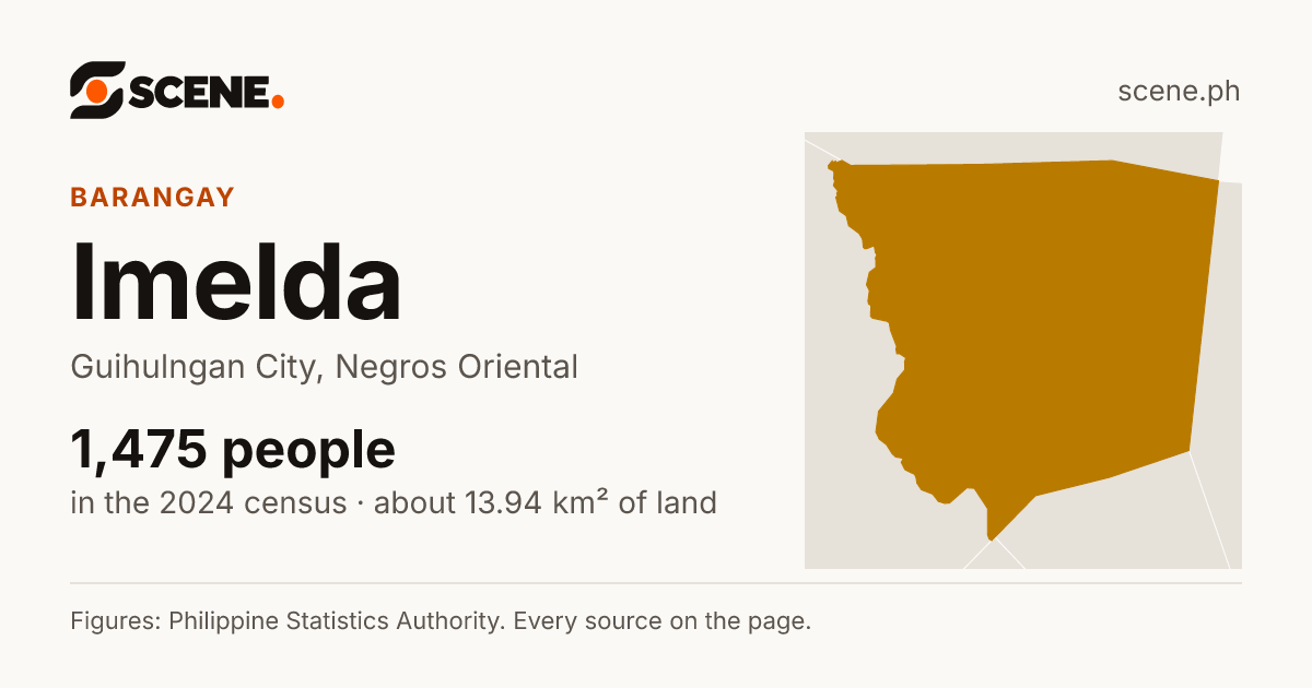 Imelda, Guihulngan City, barangay: 1,475 people in the 2024 census