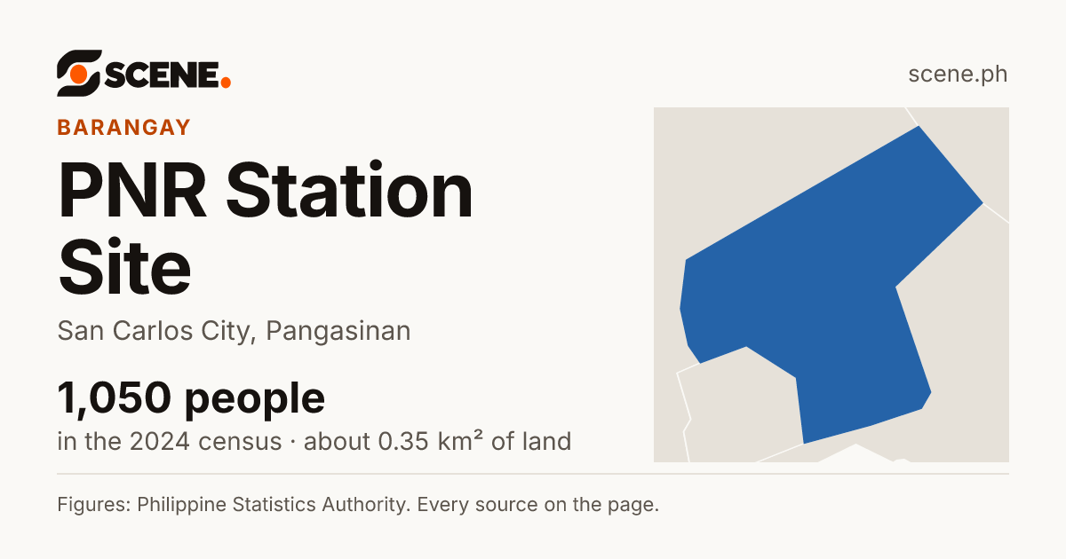 PNR Station Site, San Carlos City, barangay: 1,050 people in the 2024 census