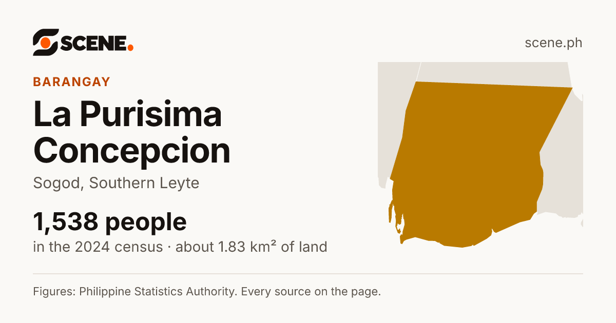 La Purisima Concepcion, Sogod, barangay: 1,538 people in the 2024 census