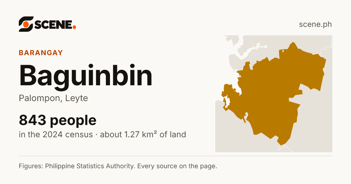 Baguinbin, Palompon, barangay: 843 people in the 2024 census