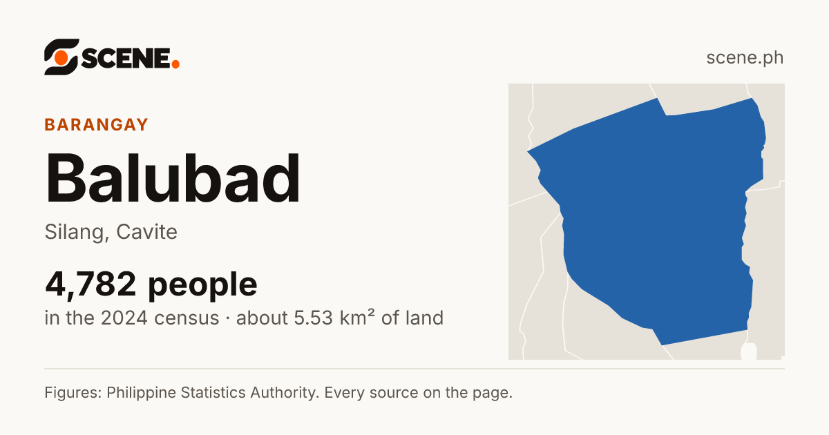 Balubad, Silang, barangay: 4,782 people in the 2024 census