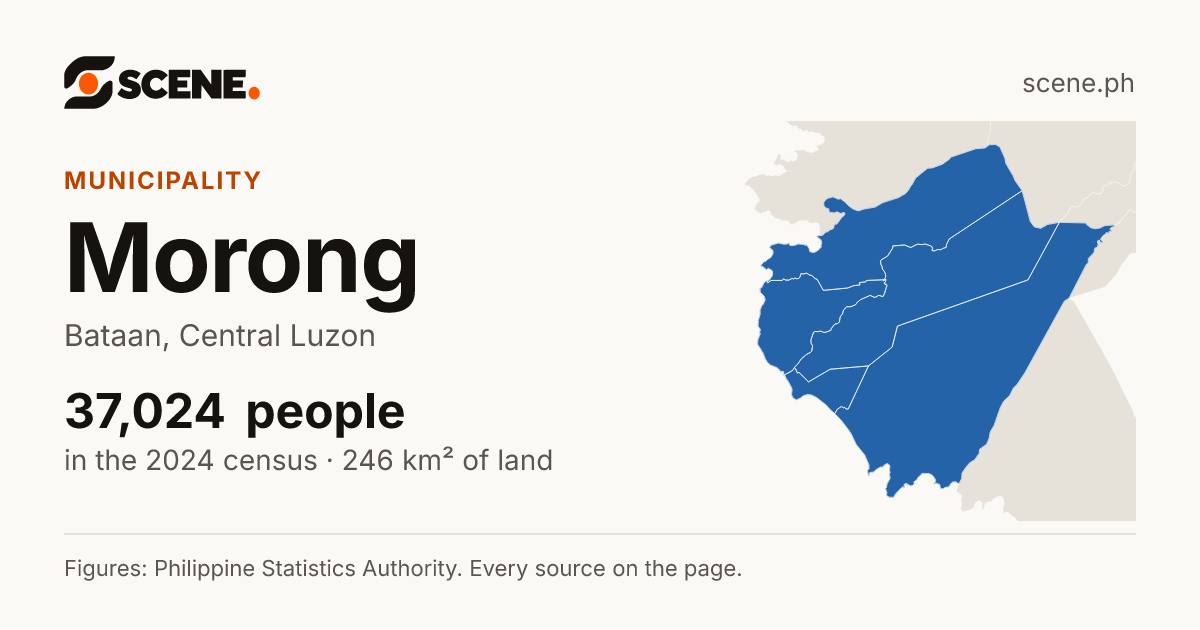 Morong, Bataan, municipality: 37,024 people in the 2024 census