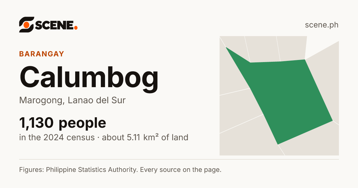 Calumbog, Marogong, barangay: 1,130 people in the 2024 census