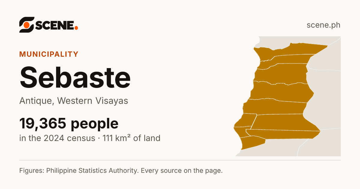 Sebaste, Antique, municipality: 19,365 people in the 2024 census