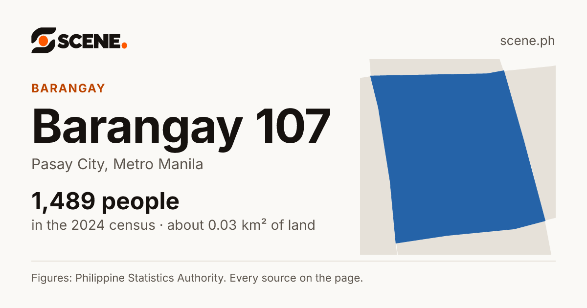Barangay 107, Pasay City, barangay: 1,489 people in the 2024 census