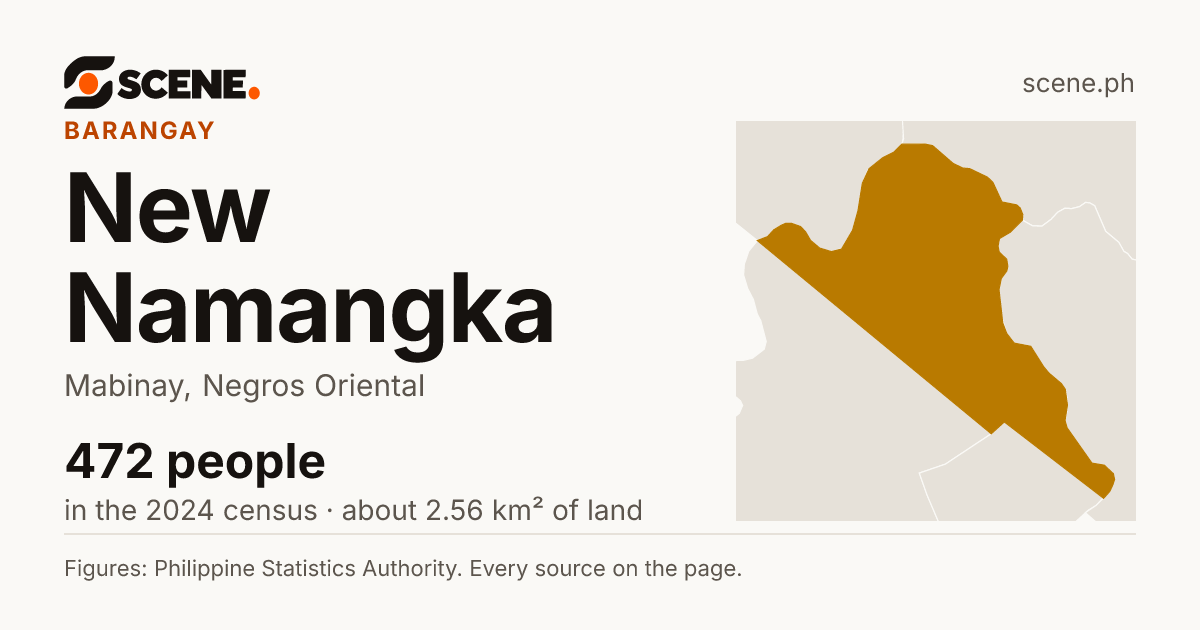 New Namangka, Mabinay, barangay: 472 people in the 2024 census
