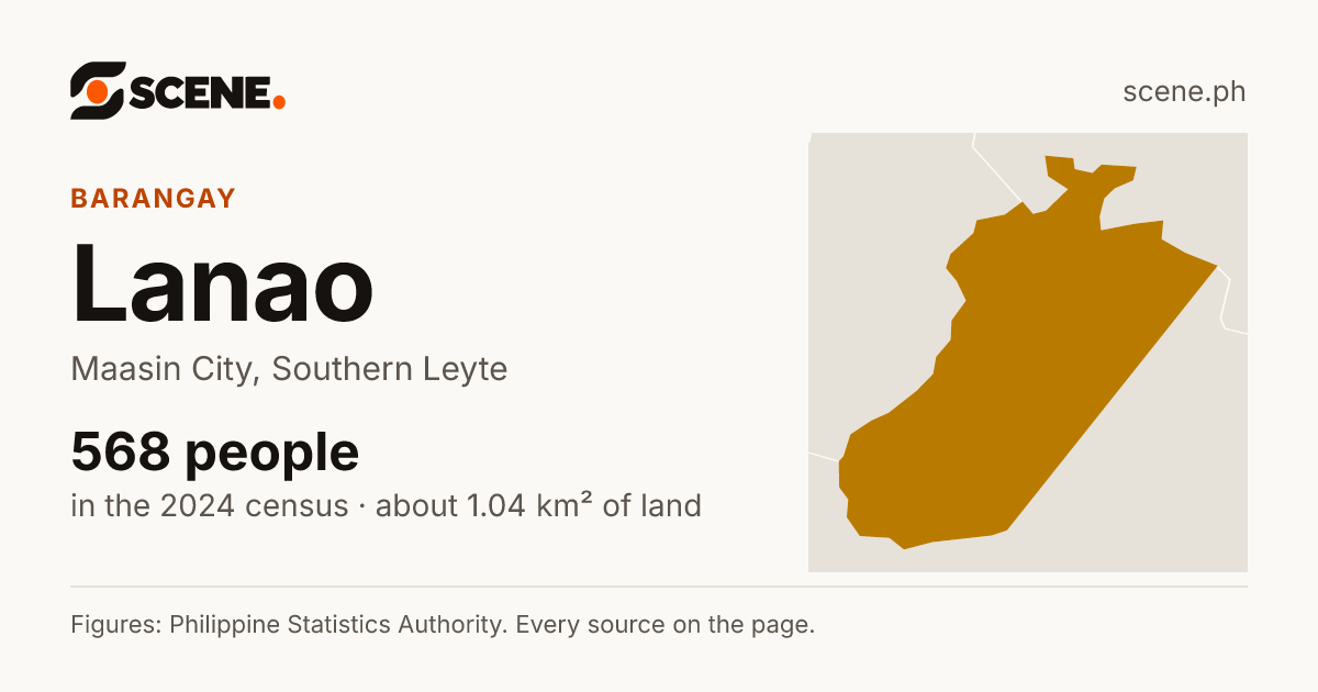 Lanao, Maasin City, barangay: 568 people in the 2024 census