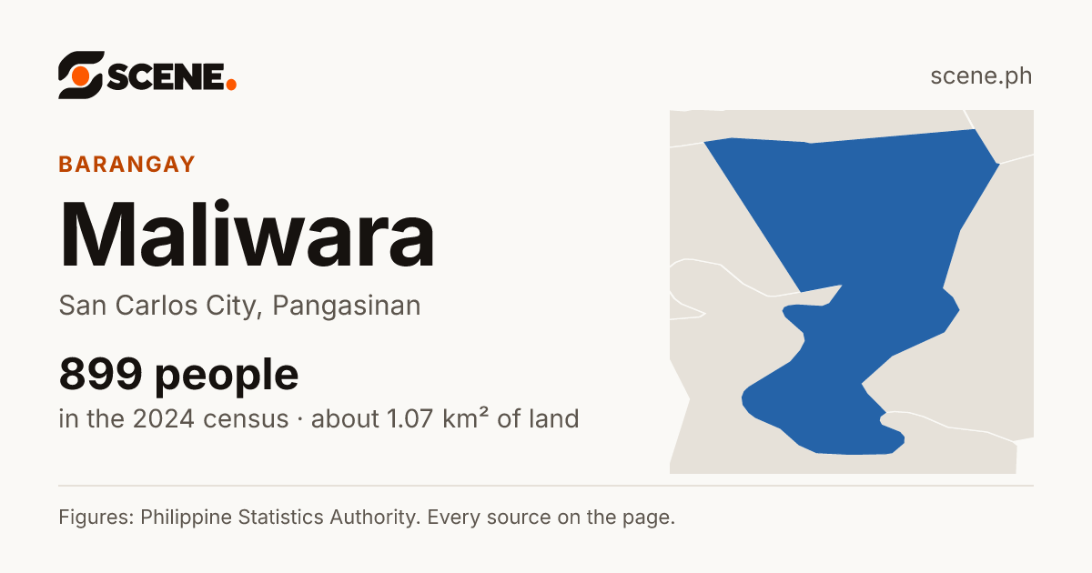 Maliwara, San Carlos City, barangay: 899 people in the 2024 census