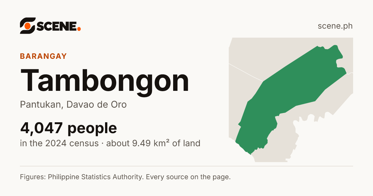 Tambongon, Pantukan, barangay: 4,047 people in the 2024 census