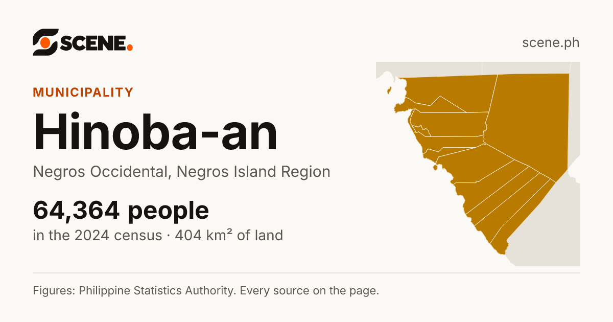 Hinoba-an, Negros Occidental, municipality: 64,364 people in the 2024 census